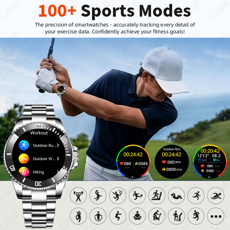 Стильные умные часы LIGE New S – обзор и цена Japanese Active Lifestyle